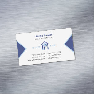 Perfect House Premium Real Estate Properties Magnetic Business Card