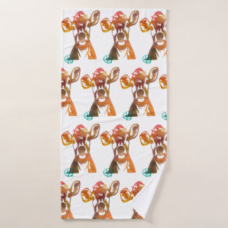 Perfect Lady Cow Bath Towels Set