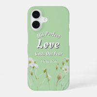 Perfect Love Casts Out Fear Floral Light Green