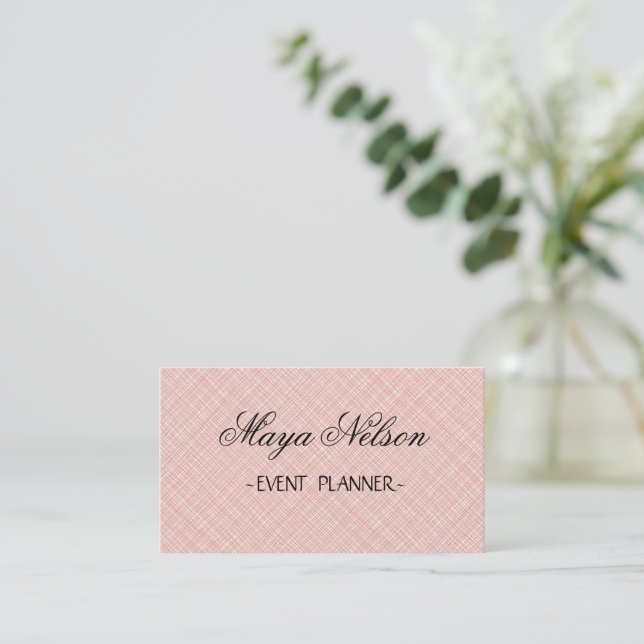 Perfect, Luxury Pink Business Card (Standing Front)
