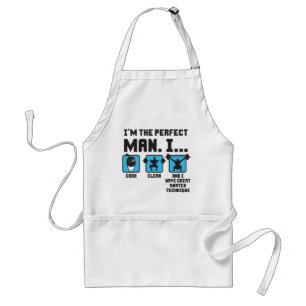 Perfect Man Funny Gym Standard Apron