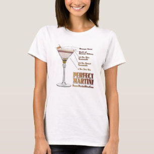 Perfect Martini Cocktail Recipe Art Clothing & T-Shirt