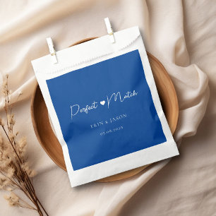 Perfect Match! Blue, Elegant, Simpel Favour Bags
