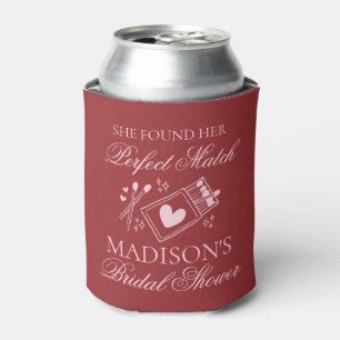 Perfect Match Bridal Shower Bachelorette Favor Can Cooler