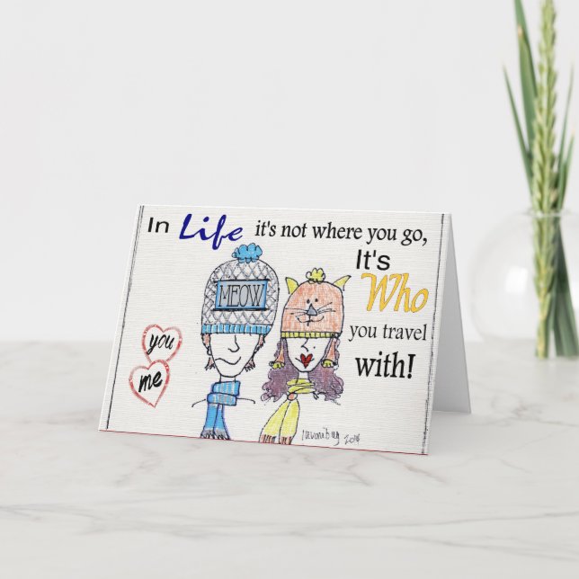 Perfect Match Couples Holiday Card (Front)