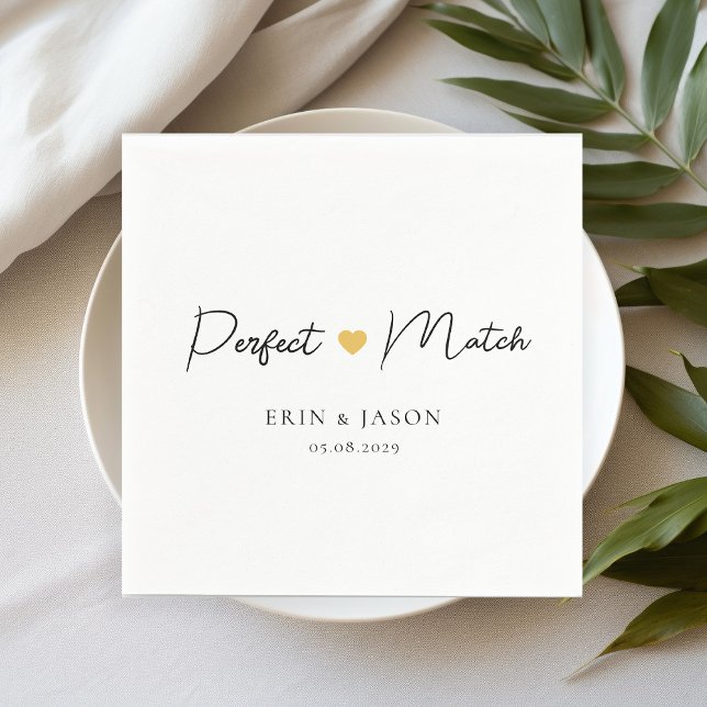 Perfect Match! Elegant, Simpel  Napkin (Creator Uploaded)