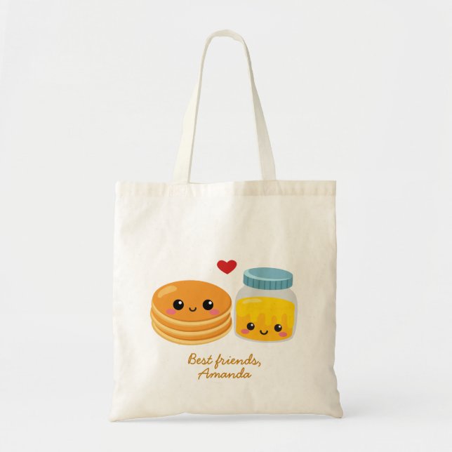 Perfect match Kawaii pancake Marple syrup custom Tote Bag (Front)