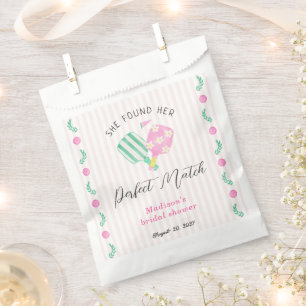 Perfect Match Pickleball Bridal Shower Welcome Favour Bags
