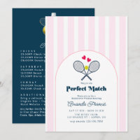 Perfect Match Preppy Tennis Bachelorette Weekend