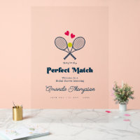 Perfect Match Preppy Tennis Wedding Shower
