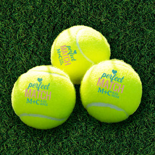 Perfect Match Shower Bachelorette Wedding Favours Tennis Balls