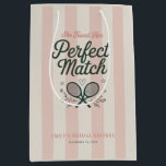 Perfect Match Social Club Tennis Bridal Shower Medium Gift Bag<br><div class="desc">Perfect Match Social Club Tennis Bridal Shower Medium Gift Bag</div>