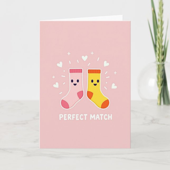Perfect Match Socks Friend Card (Front)