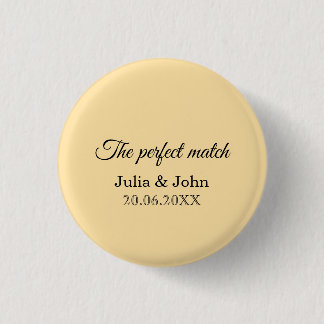 Perfect Match Wedding Matchbox – Premium Edition 3 Cm Round Badge