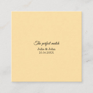 Perfect Match Wedding Matchbox – Premium Edition Enclosure Card