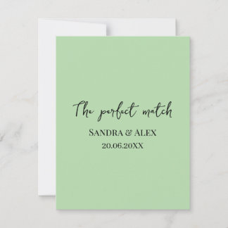 Perfect Match Wedding Matchbox – Premium Edition RSVP Card