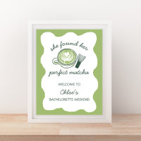 Perfect Matcha Green Bachelorette Welcome