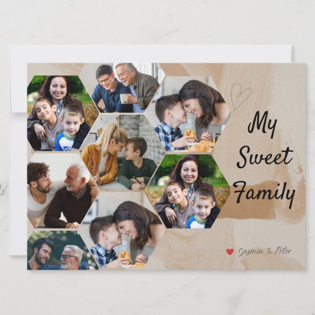 Perfect Minimalist Photo Collage Family Memories (Front)