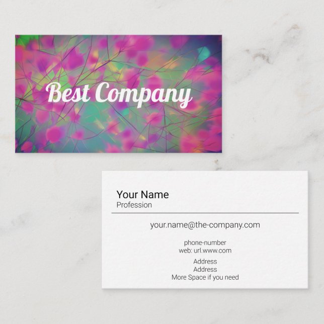 Perfect Mood Consultant Business Card (Front/Back)
