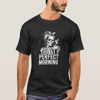 Perfect morning skeleton housewife headscarf with  T-Shirt