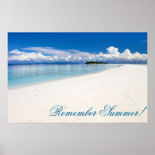 Perfect ocean beach poster
