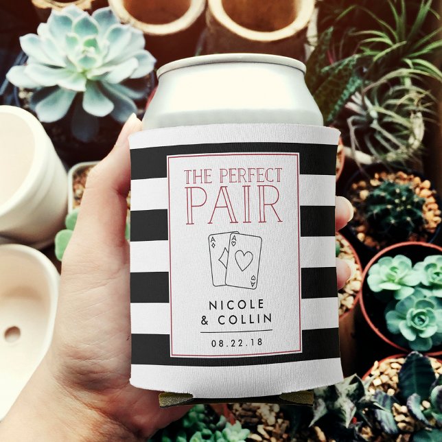 Perfect Pair Las Vegas Wedding Favour Can Cooler (Creator Uploaded)