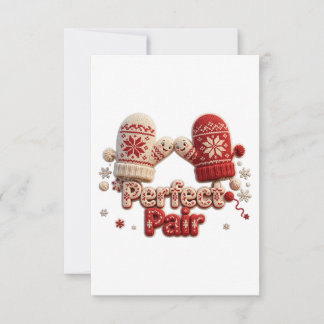 Perfect Pair Mittens Greeting Card