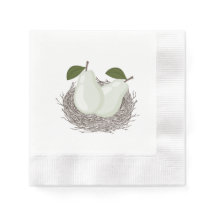 Perfect Pair Twin Baby Shower Napkin