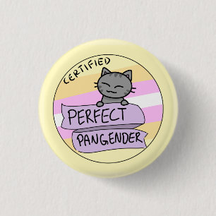 Perfect Pangender 3 Cm Round Badge