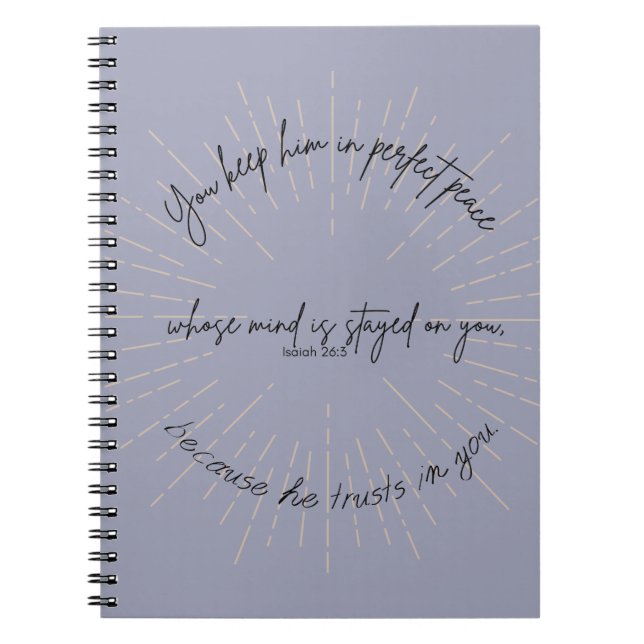 Perfect peace notebook  (Front)