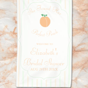 Perfect Peach Bridal Shower Banner