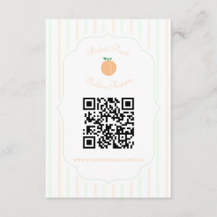 Perfect Peach Bridal Shower Enclosure Card