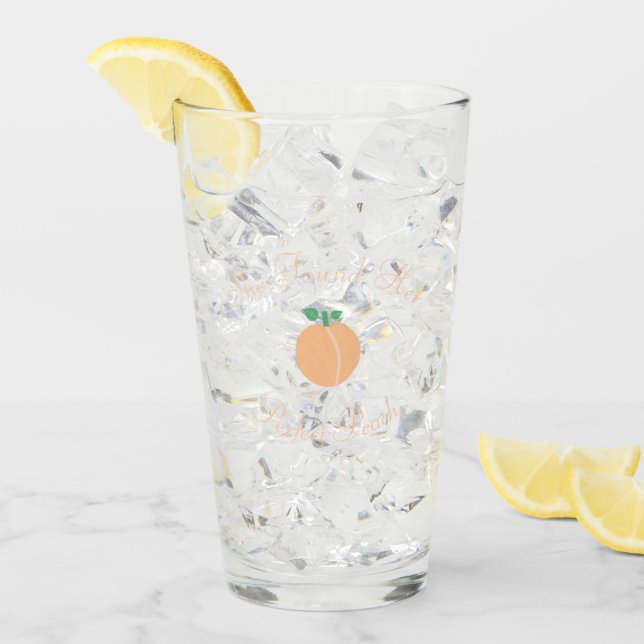 Perfect Peach Bridal Shower Glass (Front Ice)