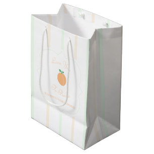 Perfect Peach Bridal Shower Medium Gift Bag