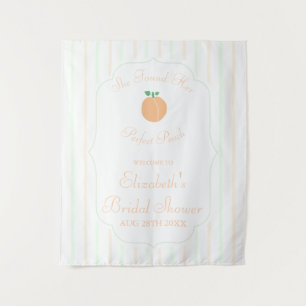 Perfect Peach Bridal Shower Tapestry