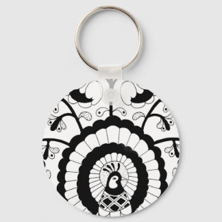 Perfect Peacock Key Ring