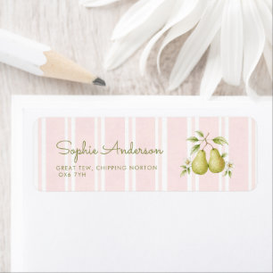 Perfect Pear Bridal Shower Address Label