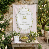 Perfect Pear Bridal Shower Backdrop