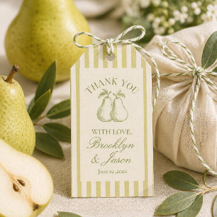 Perfect Pear Bridal Shower Favour Tag