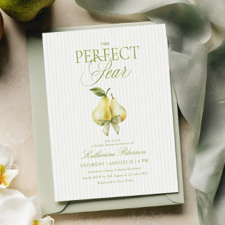 Perfect Pear Bridal Shower Invitation