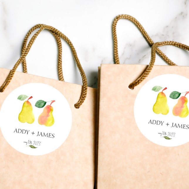 Perfect Pear - Couples Shower Favour Sticker (Creator Uploaded)