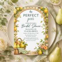 Perfect Pear Green Gingham Bridal Shower 