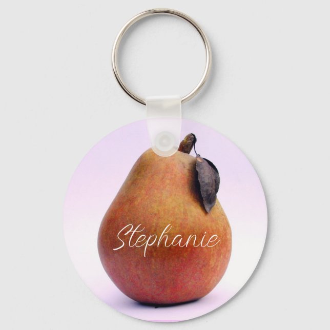 Perfect Pear Key Ring (Front)
