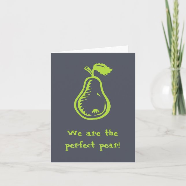 Perfect Pear Note Card (Front)