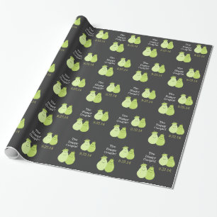 Perfect Pear / Pair Wedding Wrapping Paper