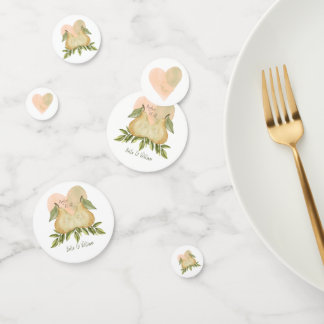 Perfect Pear Twin Baby Table Confetti