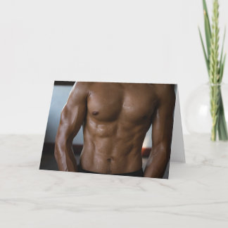 Perfect Perspiration Hot Guy Greetings Card