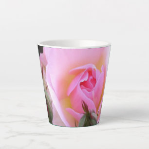 Perfect pink English Rose Latte Mug