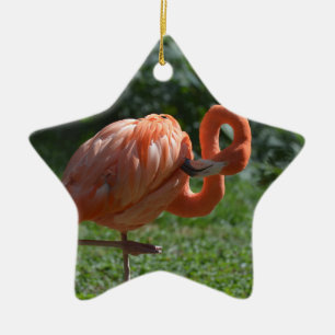 Perfect Pink Flamingo Ceramic Tree Decoration