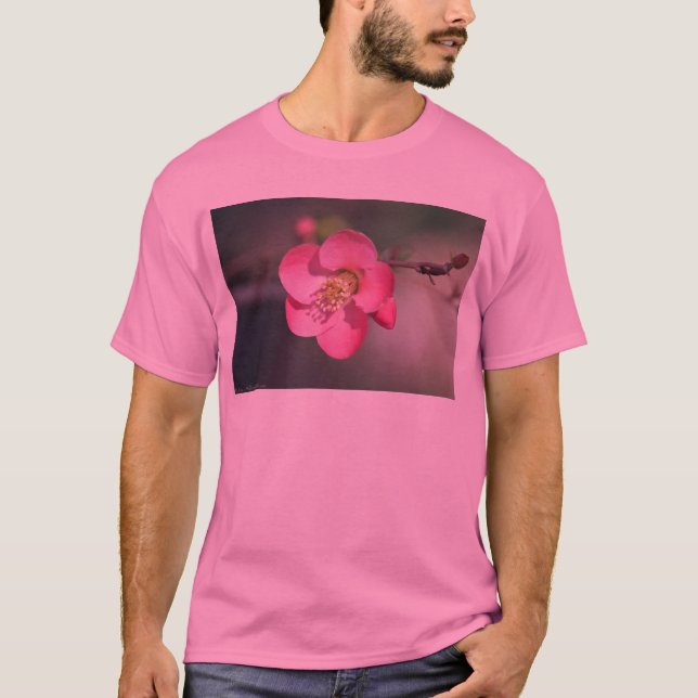 Perfect Pink Flowering Quince T-Shirt (Front)